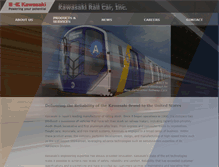 Tablet Screenshot of kawasakirailcar.com